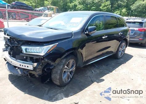 2019 Acura Mdx Tech Pkg из США, поврежденный, VIN 5J8YD4H55KL037093